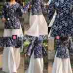 “Arla” Floral Top with Flowy White Palazzo W24 - women dress online bd
