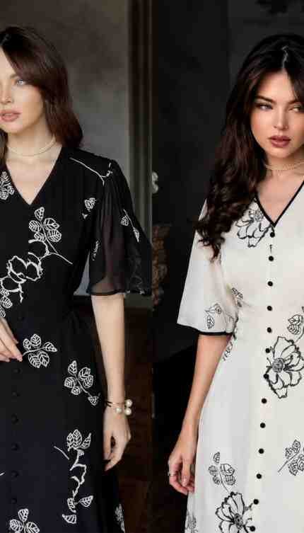 Only 1200 Taka Limited Times Offer Price “Haifa” W25 - women dress online bd