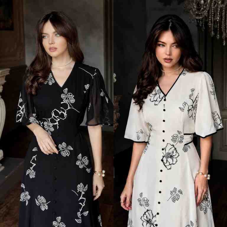 Only 1200 Taka Limited Times Offer Price “Haifa” W25 - women dress online bd