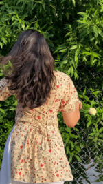 “Urban” Floral Top with Flowy White Palazzo W12 – detail view 6